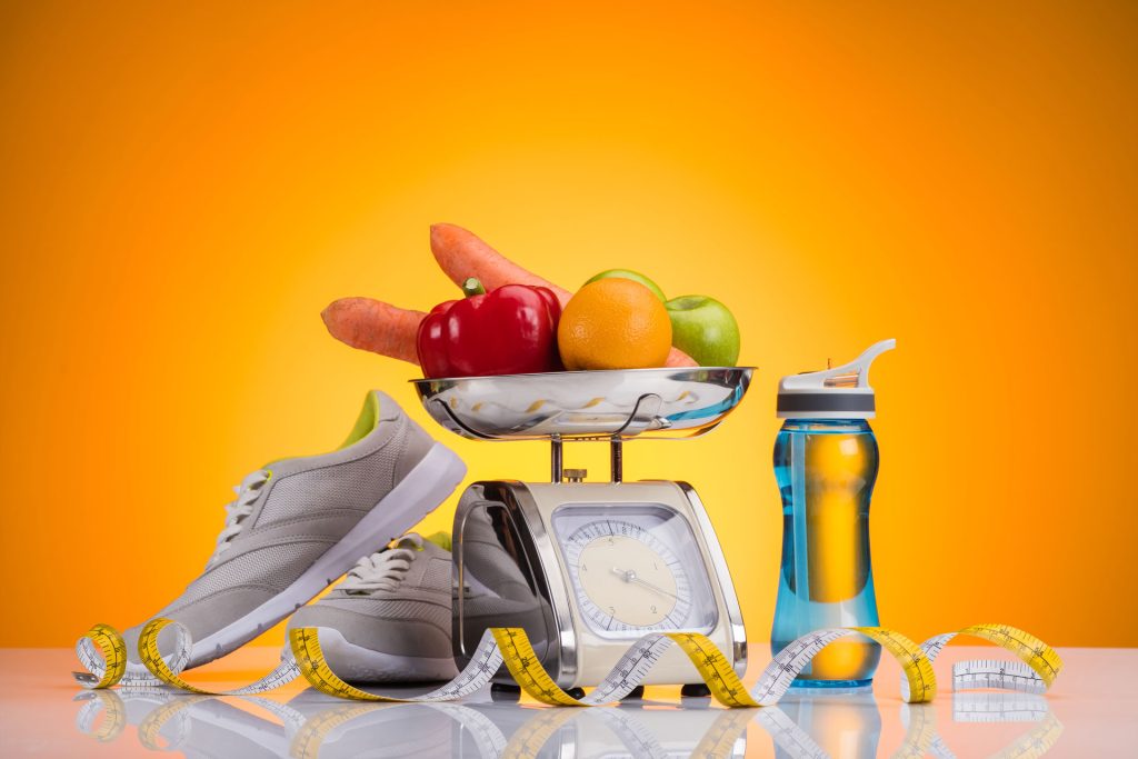 Healthy lifestyle concept for weight management.