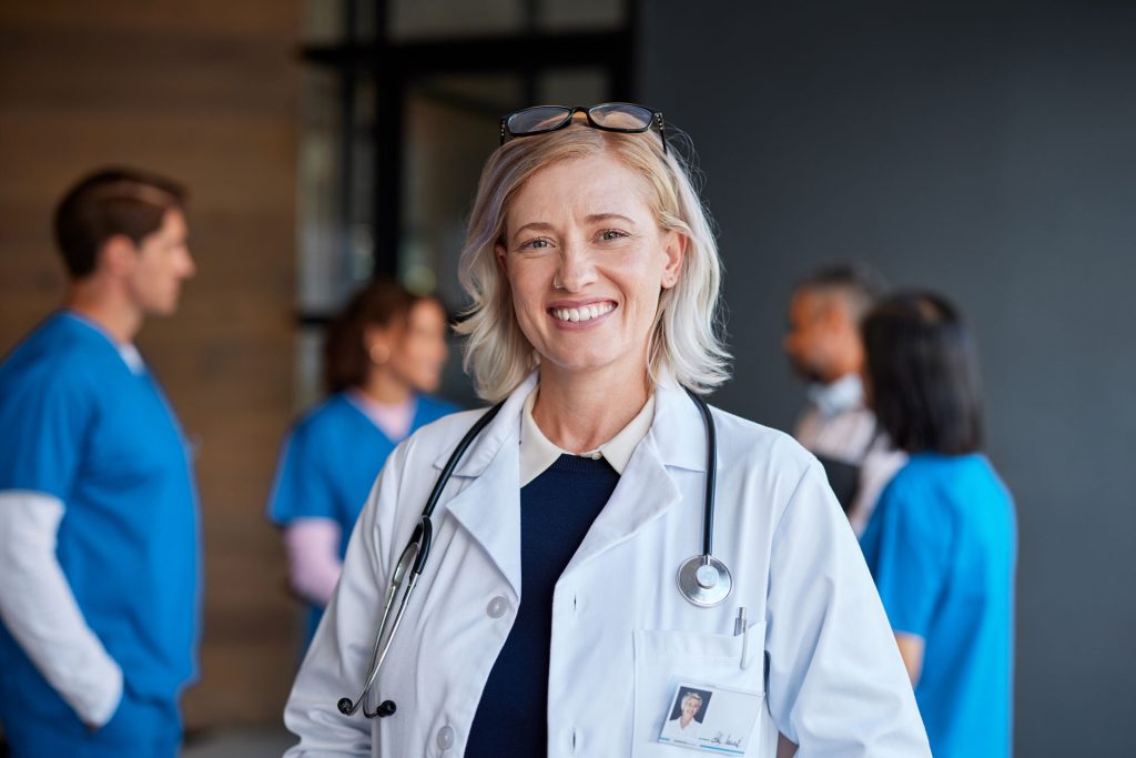 Smiling female doctor.